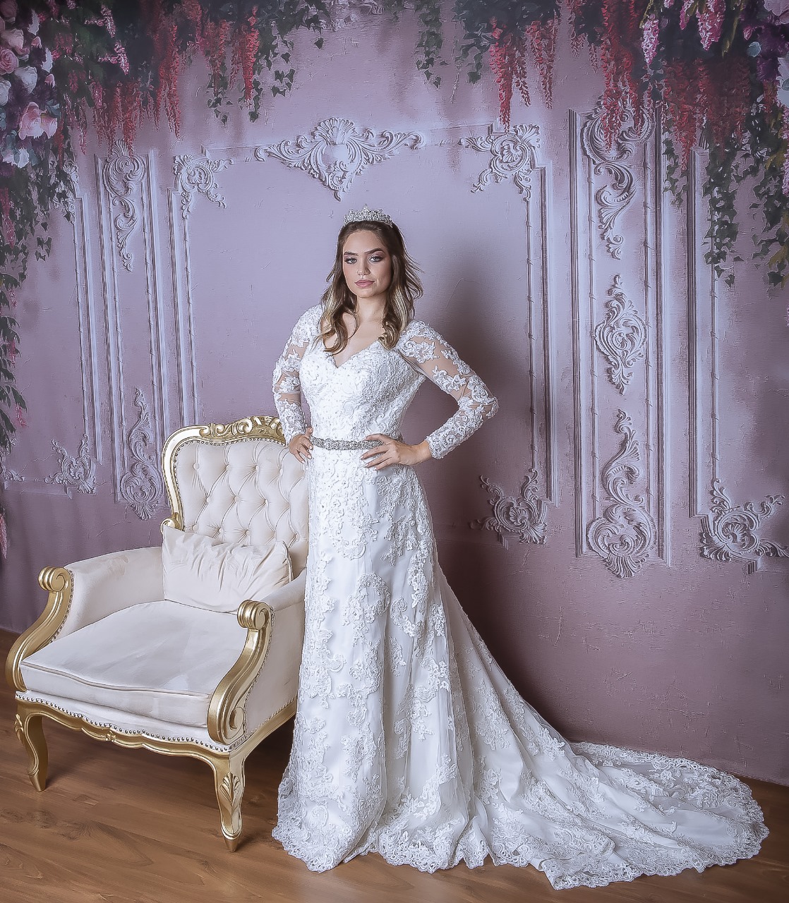 Vestido de noiva modelo Aurora - Godare Bauru